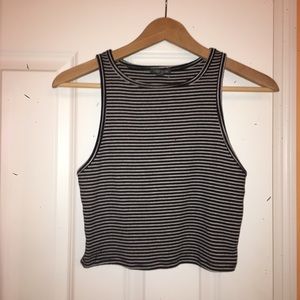 Black& white stripped tank top